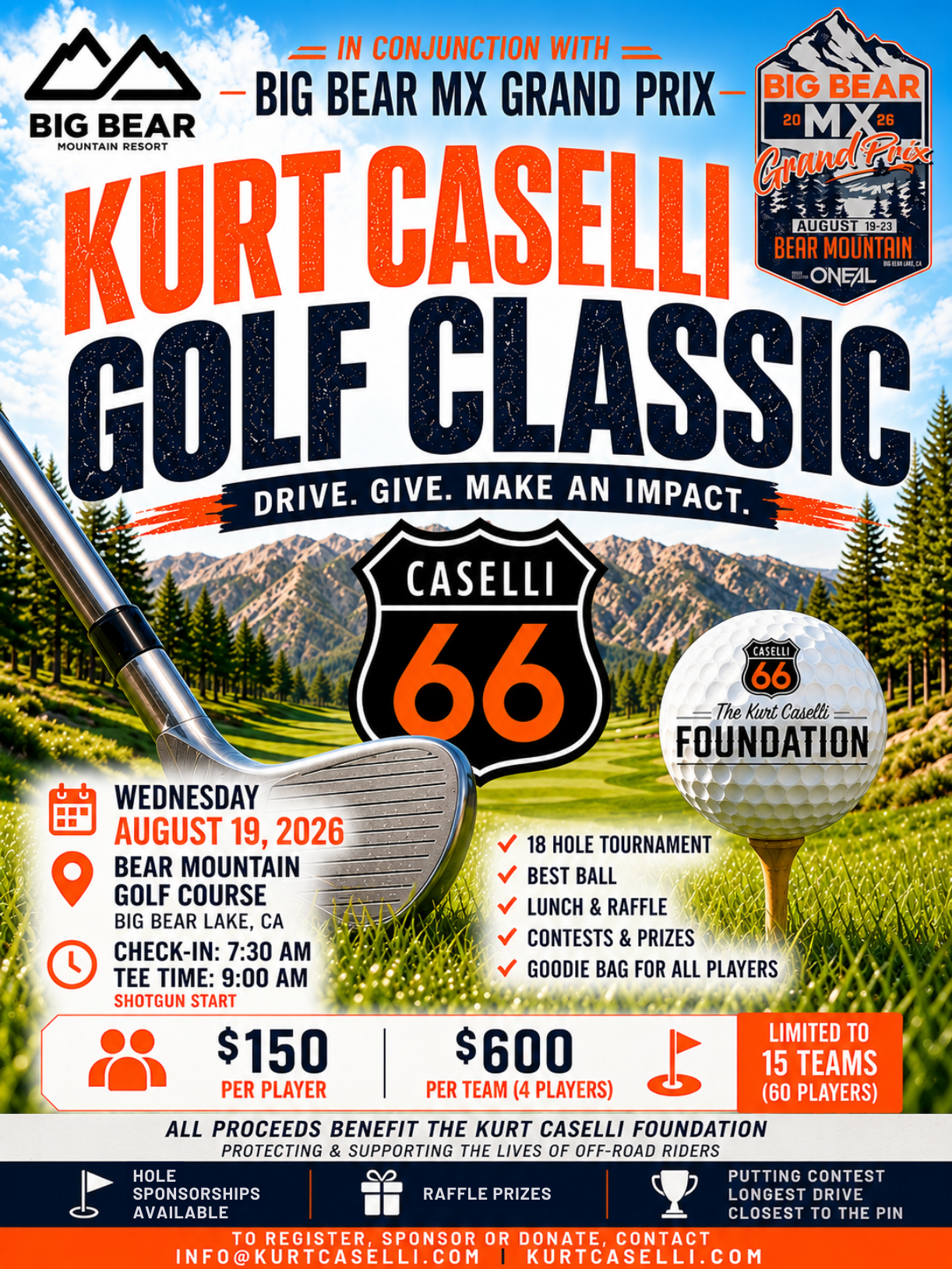 The Kurt Caselli Foundation And Big Bear MX Grand Prix Announce
